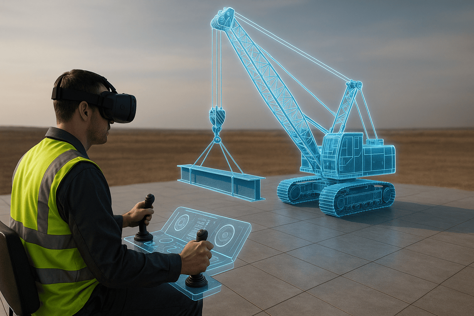 vr crane simulation