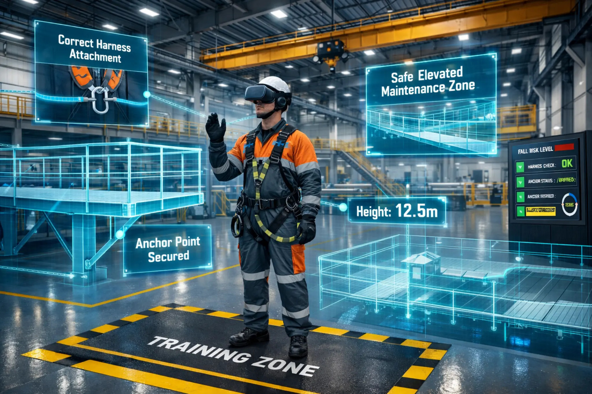 vr safety vr fall prevention training